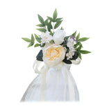 Maxbell Wedding Chair Decoration Flower Chair Back Flowers for Banquet