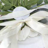 Maxbell Wedding Chair Decoration Flower Chair Back Flowers for Banquet