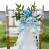 Maxbell Wedding Chair Decoration Flower Chair Back Flowers for Banquet