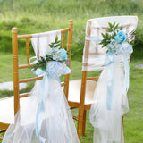 Maxbell Wedding Chair Decoration Flower Chair Back Flowers for Banquet