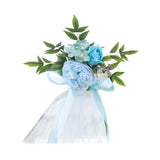 Maxbell Wedding Chair Decoration Flower Chair Back Flowers for Banquet