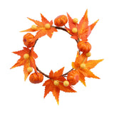 Maxbell Halloween Candle Ring Wreaths Bendable Usage tree Door Fireplace
