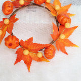 Maxbell Halloween Candle Ring Wreaths Bendable Usage tree Door Fireplace