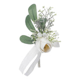 Maxbell Chest Corsage Formal Suit Accessories Boutonniere for Bridal Wedding StyleB