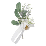 Maxbell Chest Corsage Formal Suit Accessories Boutonniere for Bridal Wedding StyleB