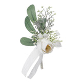 Maxbell Chest Corsage Formal Suit Accessories Boutonniere for Bridal Wedding StyleB