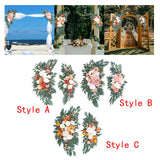 Maxbell 2Pcs Artificial Wedding Arch Decoration for Wedding Photographic Props Style A