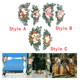 Maxbell 2Pcs Artificial Wedding Arch Decoration for Wedding Photographic Props Style A