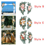 Maxbell 2Pcs Artificial Wedding Arch Decoration for Wedding Photographic Props Style A