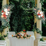 Maxbell 2Pcs Artificial Wedding Arch Decoration for Wedding Photographic Props Style A