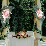 Maxbell 2Pcs Artificial Wedding Arch Decoration for Wedding Photographic Props Style B