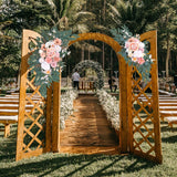 Maxbell 2Pcs Artificial Wedding Arch Decoration for Wedding Photographic Props Style B