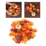 Maxbell Artificial Pumpkin Fall Foam Crafts Halloween Christmas Autumn Holiday Decor 50Pcs 21cmx19cmx5cm