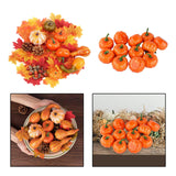 Maxbell Artificial Pumpkin Fall Foam Crafts Halloween Christmas Autumn Holiday Decor 50Pcs 21cmx19cmx5cm
