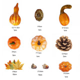 Maxbell Artificial Pumpkin Fall Foam Crafts Halloween Christmas Autumn Holiday Decor 50Pcs 21cmx19cmx5cm