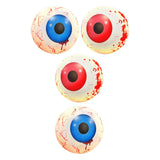 Maxbell Halloween Inflatable Eyeball Scary Eye Balls Toys for Garden Party Decor Blue and Red 1Pair