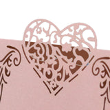 Maxbell 50 Pieces Heart Shape Paper Place Cards Elegant for Events Dinner Engagement Pink
