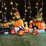 Maxbell Halloween Foam Pumpkin Lantern Decoration Props for Home Tabletop Green Hat