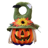 Maxbell Halloween Foam Pumpkin Lantern Decoration Props for Home Tabletop Green Hat