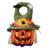 Maxbell Halloween Foam Pumpkin Lantern Decoration Props for Home Tabletop Green Hat