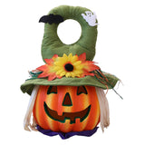 Maxbell Halloween Foam Pumpkin Lantern Decoration Props for Home Tabletop Green Hat