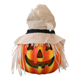 Maxbell Halloween Foam Pumpkin Lantern Decoration Props for Home Tabletop Beige Hat