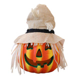 Maxbell Halloween Foam Pumpkin Lantern Decoration Props for Home Tabletop Beige Hat