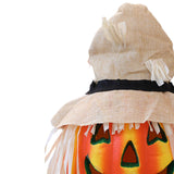 Maxbell Halloween Foam Pumpkin Lantern Decoration Props for Home Tabletop Beige Hat