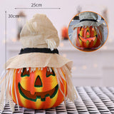 Maxbell Halloween Foam Pumpkin Lantern Decoration Props for Home Tabletop Beige Hat