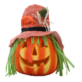 Maxbell Halloween Foam Pumpkin Lantern Decoration Props for Home Tabletop Pink Hat