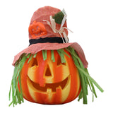 Maxbell Halloween Foam Pumpkin Lantern Decoration Props for Home Tabletop Pink Hat