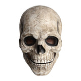 Maxbell Skull mask Movable Mouth Full Face Scary for Adult Masquerade Outdoor Gray