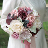 Maxbell Artificial Bridal Wedding Holding Bouquets for Anniversary Wedding Party