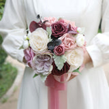 Maxbell Artificial Bridal Wedding Holding Bouquets for Anniversary Wedding Party