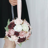 Maxbell Bridal Bouquet Handmade Silk Flower for Home Décor Valentine'S Day Church