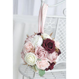 Maxbell Bridal Bouquet Handmade Silk Flower for Home Décor Valentine'S Day Church