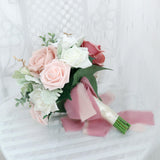 Maxbell Artificial Bridal Bouquet Wedding Bouquet for Photo Prop Ceremony Bridesmaid