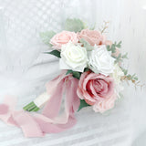 Maxbell Artificial Bridal Bouquet Wedding Bouquet for Photo Prop Ceremony Bridesmaid