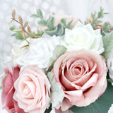 Maxbell Artificial Bridal Bouquet Wedding Bouquet for Photo Prop Ceremony Bridesmaid