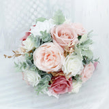 Maxbell Artificial Bridal Bouquet Wedding Bouquet for Photo Prop Ceremony Bridesmaid