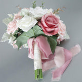 Maxbell Artificial Bridal Bouquet Wedding Bouquet for Photo Prop Ceremony Bridesmaid