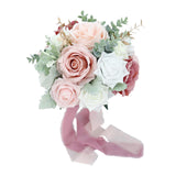 Maxbell Artificial Bridal Bouquet Wedding Bouquet for Photo Prop Ceremony Bridesmaid