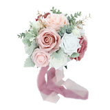 Maxbell Artificial Bridal Bouquet Wedding Bouquet for Photo Prop Ceremony Bridesmaid