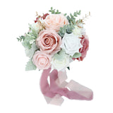 Maxbell Artificial Bridal Bouquet Wedding Bouquet for Photo Prop Ceremony Bridesmaid