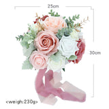 Maxbell Artificial Bridal Bouquet Wedding Bouquet for Photo Prop Ceremony Bridesmaid