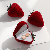 Maxbell Ring Storage Box Portable Fashion Clamshell Style for Wedding Birthday
