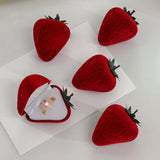 Maxbell Ring Storage Box Portable Fashion Clamshell Style for Wedding Birthday