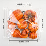 Maxbell Foam Pumpkins DIY Decoration Simulation Halloween for Dining Table  8pcs Yellow