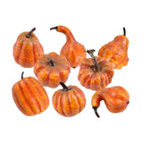 Maxbell Foam Pumpkins DIY Decoration Simulation Halloween for Dining Table  8pcs Yellow