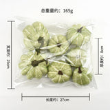 Maxbell Foam Pumpkins DIY Decoration Simulation Halloween for Dining Table 7pcs Light Green